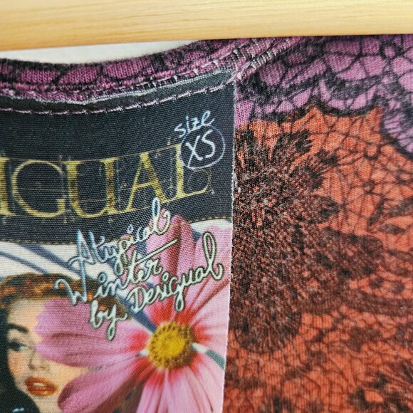 Purple burgundy Desigual dress - Picture 10 of 11